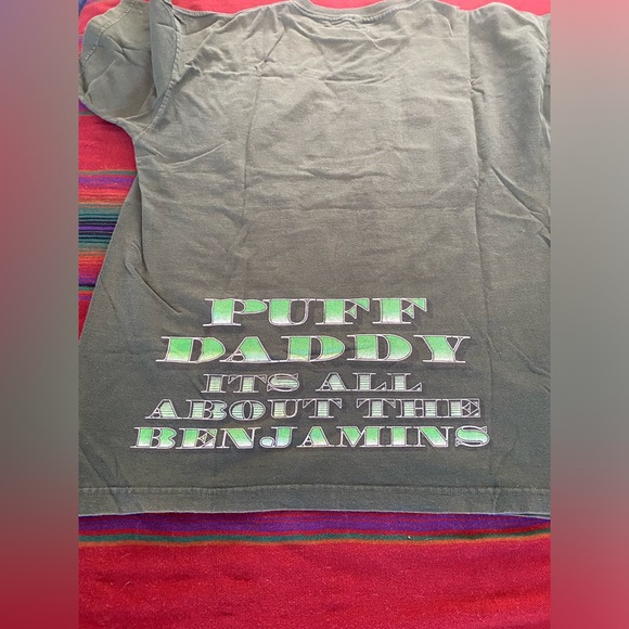 VTG 95’ Puff Daddy “It’s all about the Benjamin’s” double sided Tee Shirt. Rare. - Picture 4 of 10